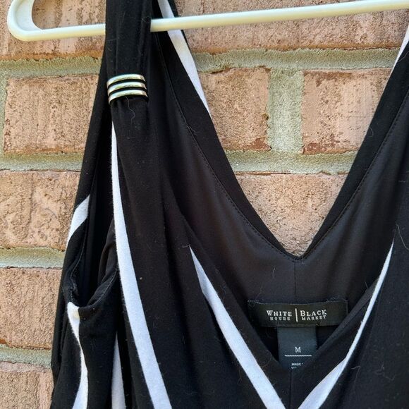 Stylish Black and White Maxi Dress - Picture 4 of 8